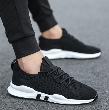 Men's Shoes Lightweight Sports Shoes Breathable Non-slip Casual Shoes Adult Shoes Zapatillas Hombre Black