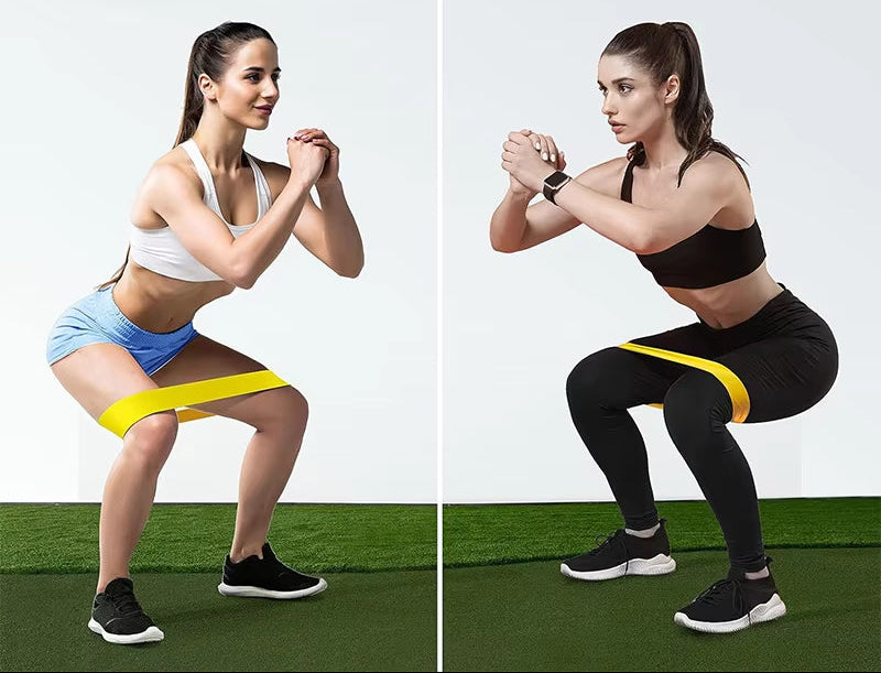 Different Resistance Bands Yoga Band Fitness Exercise Training Hip Tension Band Leg Squat Dance Elastic Loop Stretch Band