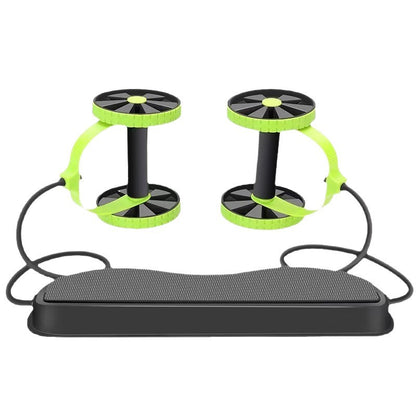 Cross-border Multi-functional Abdominal Trainer Ab Wheel Twist Plate Ab Roller Premium Rotating with Pull Rope Ab Roller